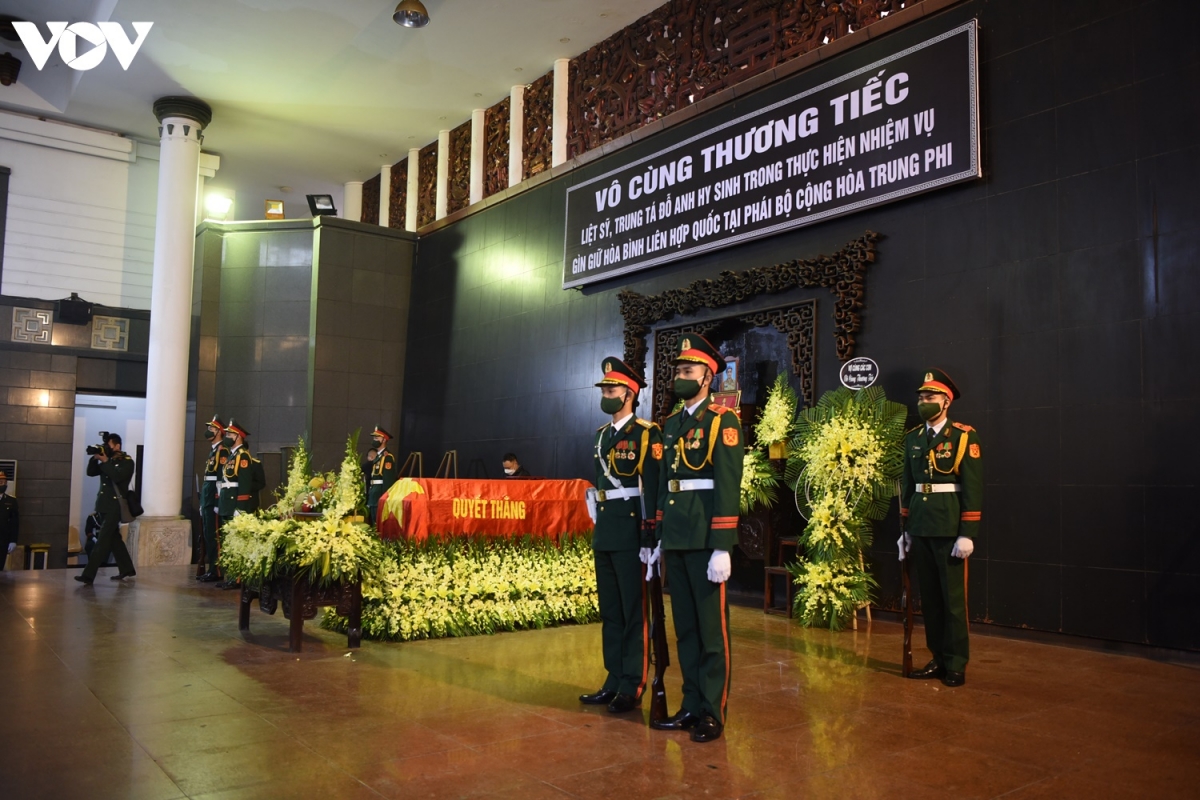 Bộ Quốc phòng tổ chức Lễ tang liệt sỹ, Trung tá Đỗ Anh hy sinh khi làm nhiệm vụ quốc tế  