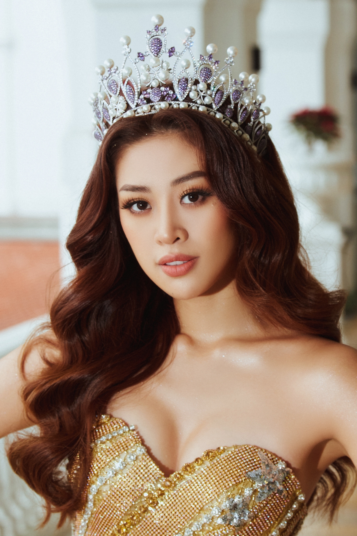 Khánh Vân khoe nhan sắc đỉnh cao tại vòng Sơ khảo phía Bắc Hoa hậu Hoàn vũ Việt Nam 2022 