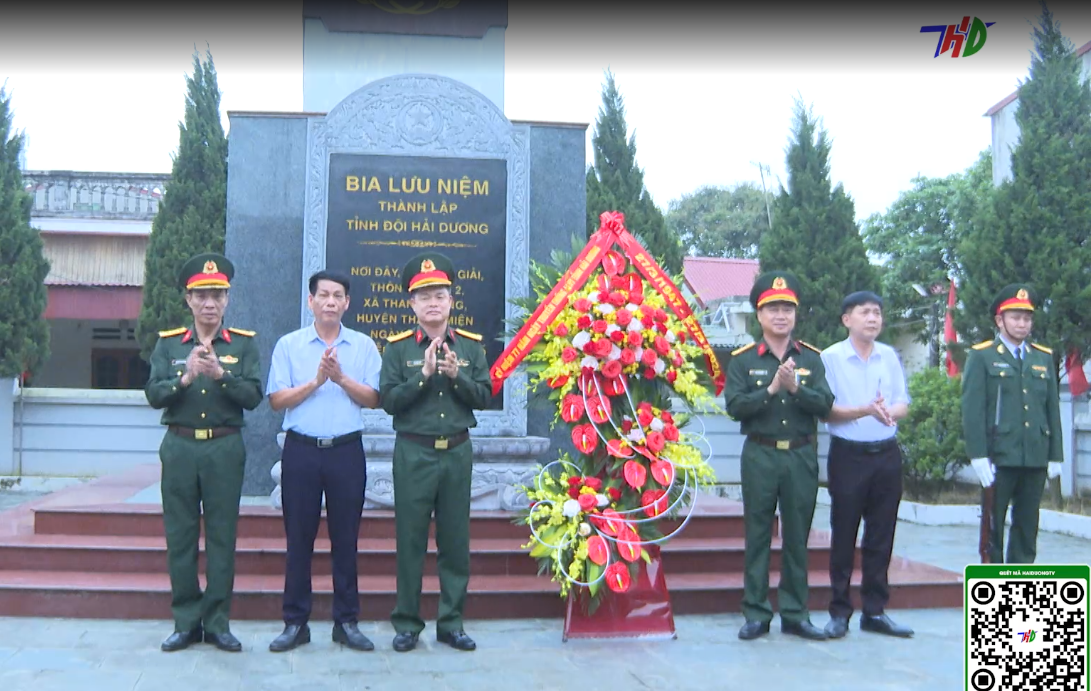 Bộ chỉ huy Quân sự Tỉnh dâng hương nơi thành lập Tỉnh đội