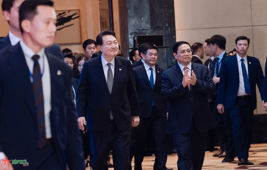 Thủ tướng Phạm Minh Chính và Tổng thống Hàn Quốc tham dự Diễn đàn Doanh nghiệp Việt Nam – Hàn Quốc