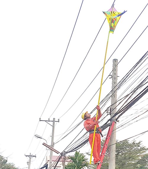Huyện Tứ Kỳ xảy ra sự cố lưới điện từ việc thả diều nhiều nhất tỉnh