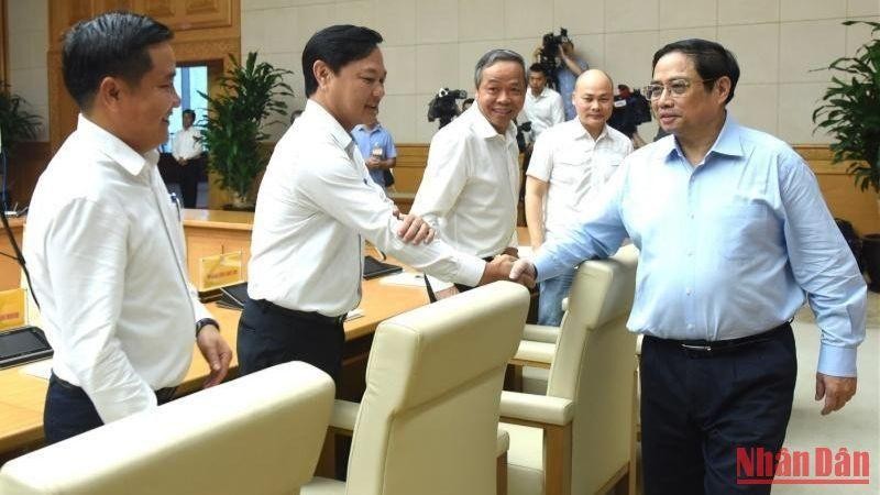 Hình ảnh Thủ tướng Phạm Minh Chính chủ trì Phiên họp lần thứ 3 của Ủy ban Quốc gia về chuyển đổi số