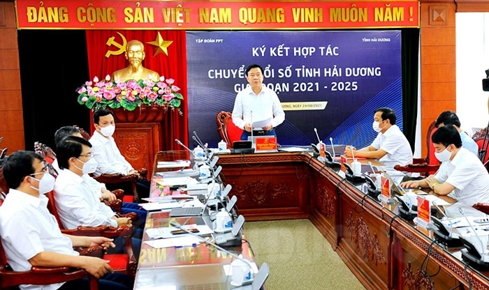  Ký kết hợp tác chuyển đổi số tỉnh Hải Dương giai đoạn 2021-2025