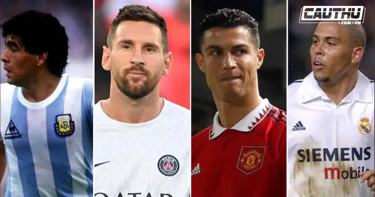 Messi đứng số 1, Ronaldo thứ 3 trong top 100 vĩ đại nhất lịch sử