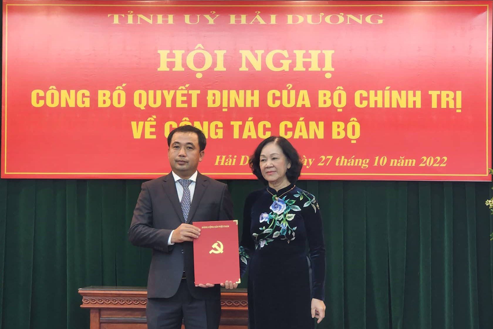VIDEO: Đồng chí Trần Đức Thắng được điều động làm Bí thư Tỉnh ủy Hải Dương