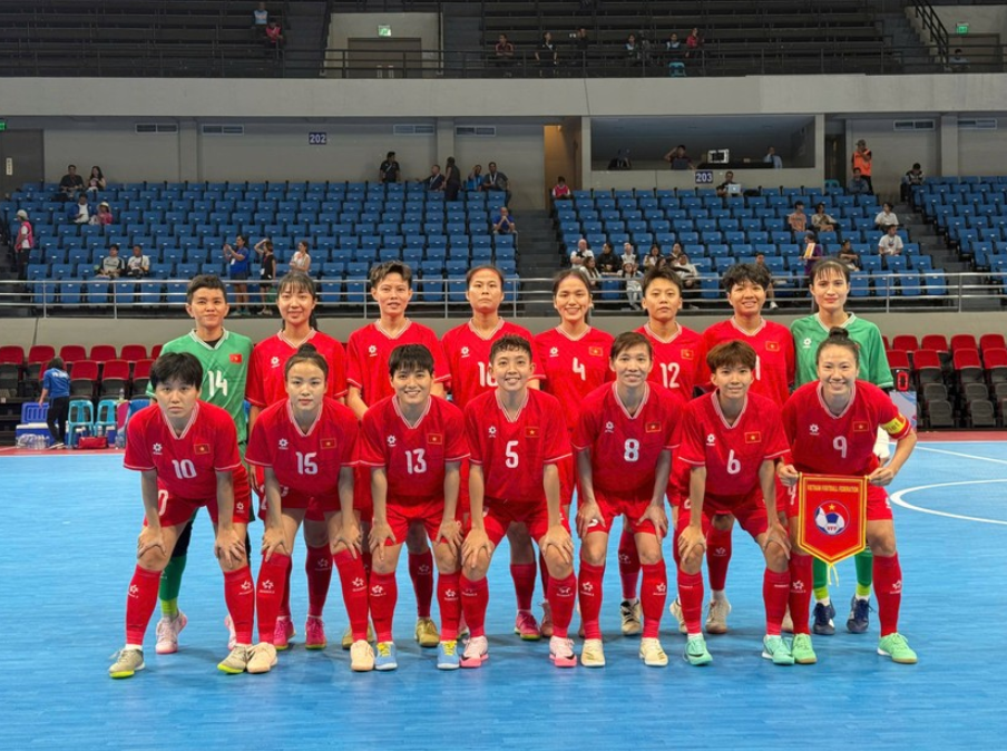 Đội tuyển futsal nữ Việt Nam vượt qua Myanmar với tỷ số 5-2