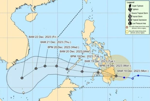 Philippines: Bão Jelawat đổ bộ vào đảo Mindanao, hàng nghìn dân phải sơ tán