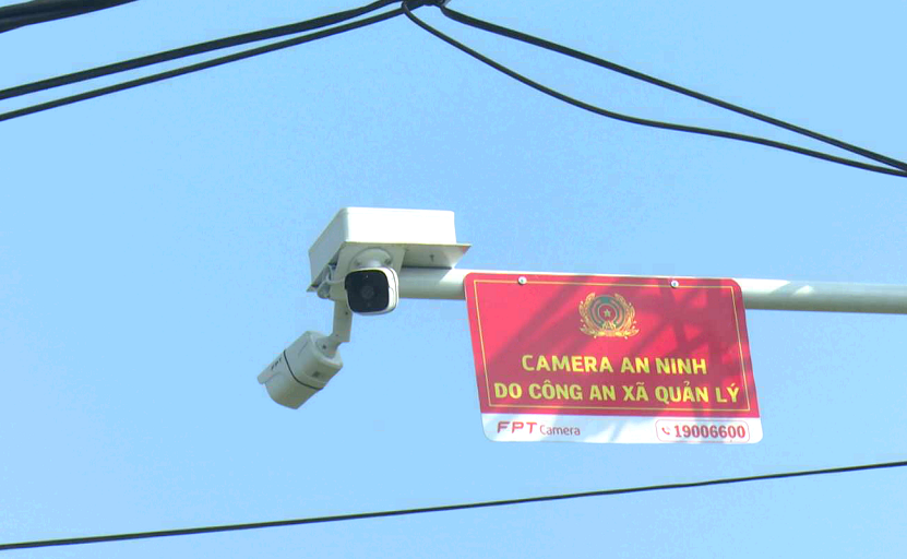 Mô hình camera an ninh góp phần bảo đảm an ninh trật tự