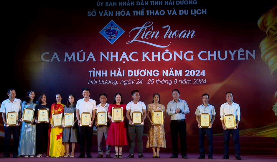 LIÊN HOAN “CA MÚA NHẠC KHÔNG CHUYÊN” TỈNH HẢI DƯƠNG NĂM 2024