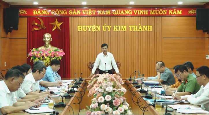 KIỂM TRA CÔNG TÁC DÂN VẬN CHÍNH QUYỀN TẠI KIM THÀNH