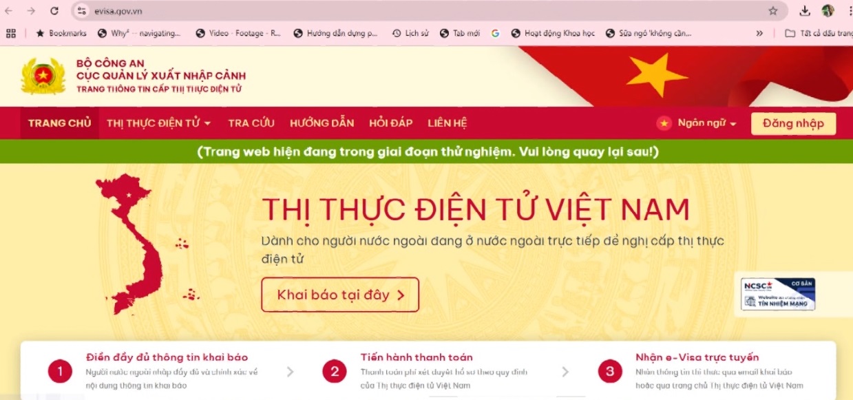 BỘ CÔNG AN THÊM MỘT CỔNG ĐĂNG KÝ CẤP THỊ THỰC ĐIỆN TỬ 